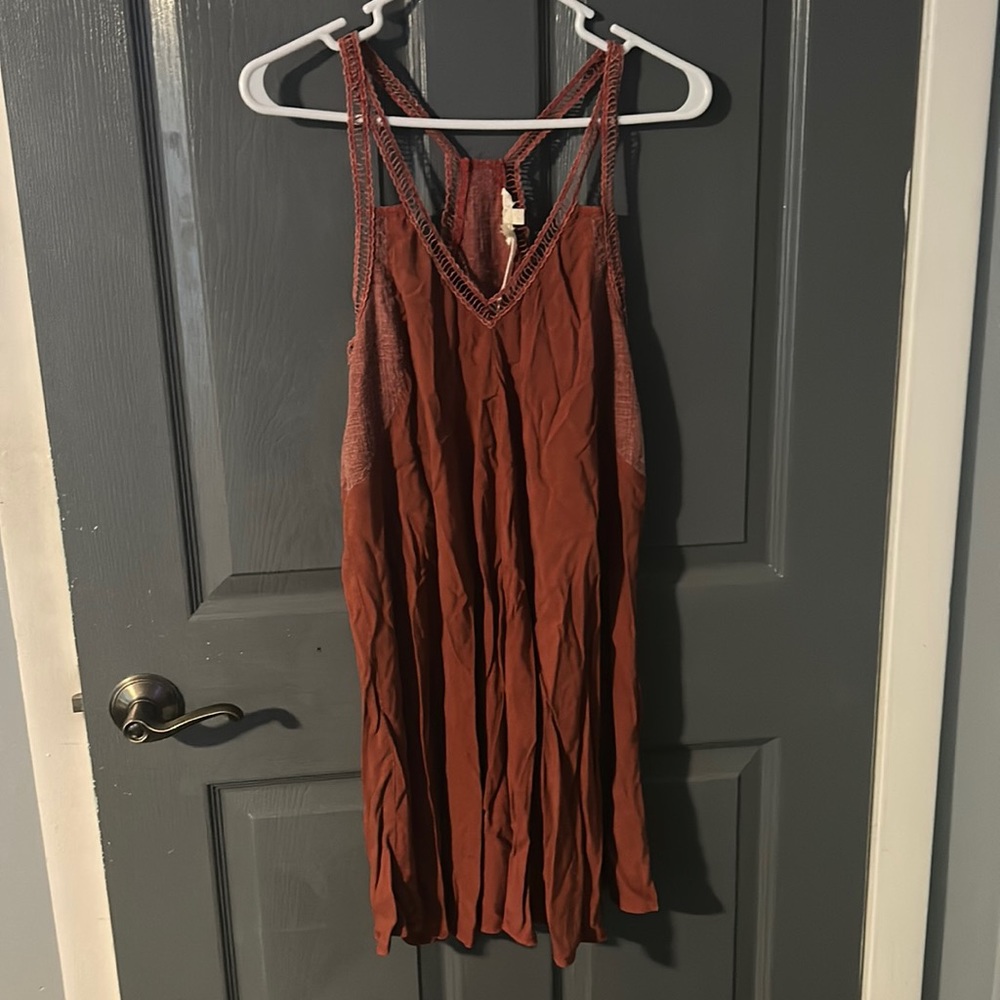 Hem & Thread dress, size S, color: autumn orange